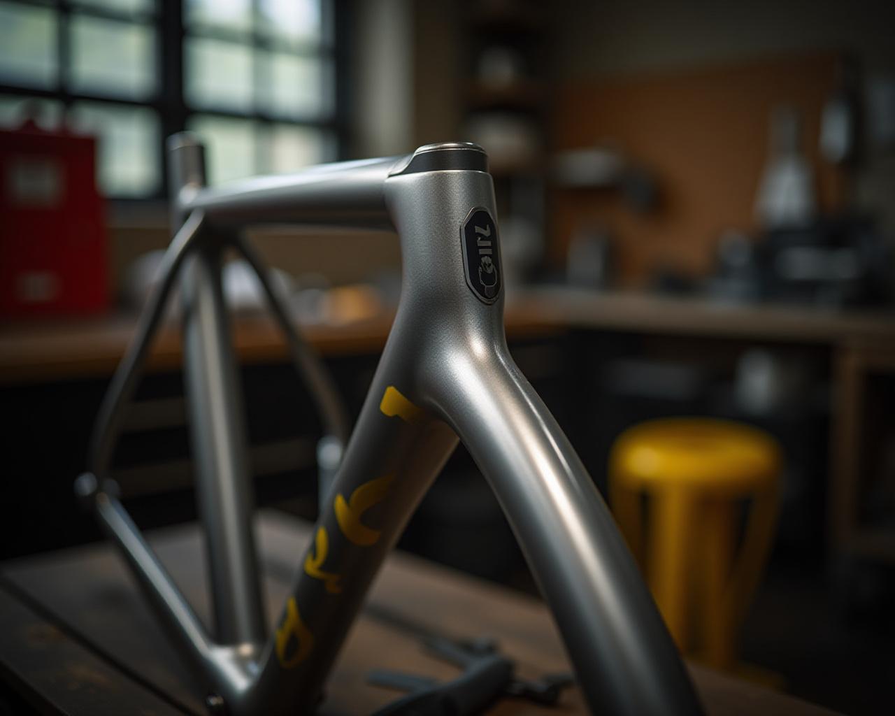 Mechanical artistry: a custom built titanium road bike frame